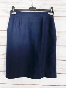 Atrium Collection Womens Midi Skirt Sz 10 Blue Straight & Pencil Back Slit Zip  - Picture 1 of 6