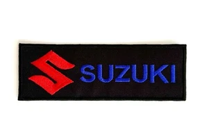 Embroidered Patch - Suzuki - Motorcycles - Racing - NEW - Iron-on/Sew-on - Picture 1 of 2