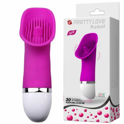 Vibrador de lengua femenina masajeador punto G estimulador de 30 velocidades clítoris juguetes sexuales  Foto 1 de 4