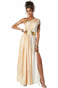 California Costume Golden Goddess Adult Women Medieval Greek Outfit 5021-167