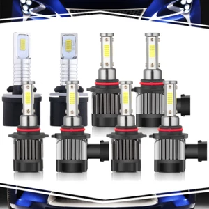 For Cadillac Escalade 2000 4 Pair 880+9006+2x 9005 DRL Hi & Lo Beam Headlight - Picture 1 of 12