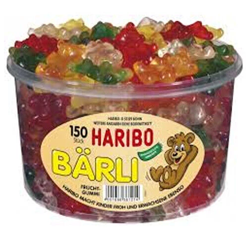 HARIBO Bärli 1200g Dose Gummibärchen (36120) (Packung mit 150)