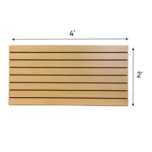 Garage Wall Organizer Panels Slatwall Panels 4x8 ft With Slatwall Backings 24" H - Picture 1 of 8