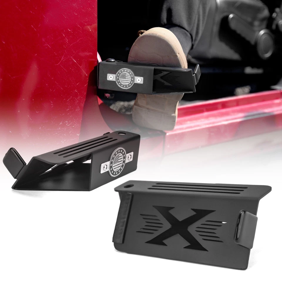 Стальные передние ножные опоры педали Wrangler JK JL для Jeep Wrangler 2007-2025 годов выпуска - Изображение 1 из 4