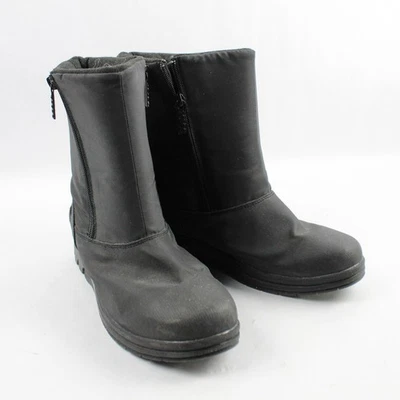 Totes Womens Boots Black Waterproof With Two Side Zip Up Size 10M - Image 1 of 4