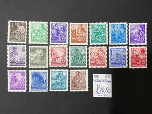 Sellos de Alemania Occidental. 1953. WG 53. Mi 362 - 379. Como nuevo nunca articulado. H56 - Imagen 1 de 8