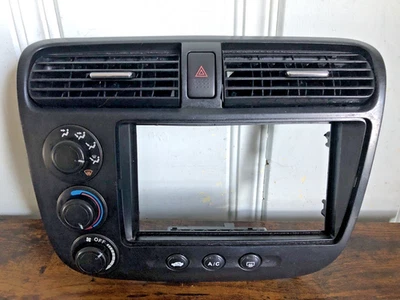 Radio control de clima para tablero central Honda Civic 2001-2005 bisel ventilación de aire OEM Foto 1 de 4