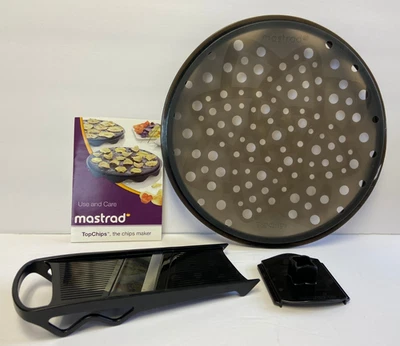 Mastrad TopChips Microwave Chips Maker & Mini Mandoline Slicer Set, instructions - Image 1 of 4