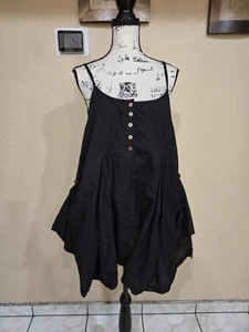 NWOT Free People Pick Me Up Cotton Mini Dress Black S - Picture 1 of 7