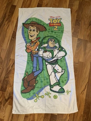 Vintage 90s Toy Story 2 Towel Beach Movie Promo Cartoon Pixar Disney VTG - Image 1 of 4