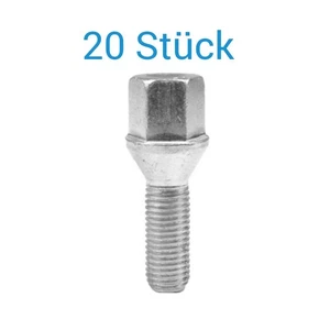 20 St. Radschrauben M12 x 1,5 x 26mm Kegelbund 60° SW17 (0,61 EUR/Stück) - Picture 1 of 1