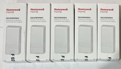 5816WMWH HONEYWELL HOME RESIDEO WIRELESS DOOR/WINDOW CONTACTS & MAGNETS NIB x 5 - Image 1 of 3
