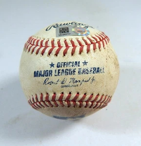 2020 Cincinnati Reds Pittsburgh Pirates Game Used Baseball Josh Bell Grounds Out - Picture 1 of 4