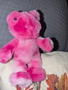 Build-a-Bear rosa Batik Frosch Mini Buddy Plüsch 9 Zoll BAB 2023 Minigröße mit Etikett - Bild 1 von 7