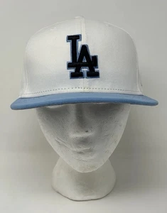 New Era Mens 59Fifty MLB Los Angeles Dodgers Fitted Cap Hat White Blue Size 7 - Picture 1 of 8
