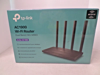 TP-Link Archer AC1900 Dual Band Wi-Fi Router with Gigabit Port NEW SEALED - Image 1 of 4