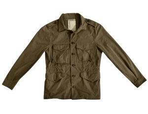 Scalpers kaki fiume parka stile militare field jacket uomo taglia small - Foto 1 di 12