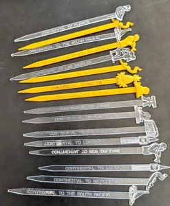 70er Jahre Continental Airlines - Konvolut 16 Rührstäbchen - Bild 1 von 1