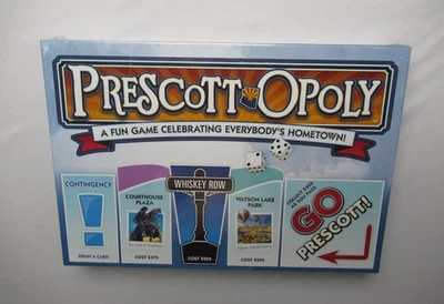 Prescottopoly Board Game Arizona City Prescott Opoly NEW Sealed - Image 1 of 4