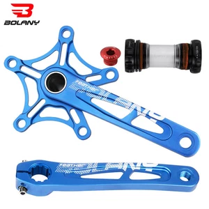 Folding Bicycle Crankset 170mm 130BCD 5 Bolts Crank Arm with Bottom Bracket Part - Picture 1 of 43