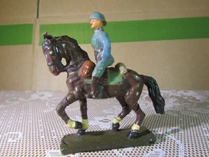 222Y Lineol Composition Germany Belgian Cavalry At The WWII Parade H 9.3 Cm - Picture 1 of 16