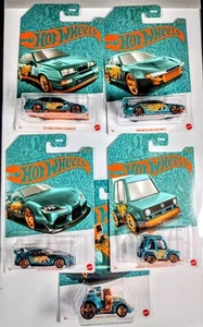 2024 Hot Wheels 56th Anniversary PEARL & CHROME F Case Lot 5 Cars Included NEW!! - Picture 1 of 6