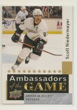 SCOTT NIEDERMAYER ~ 2009-10 Upper Deck #AG31 ~ AMBASSADORS OF THE GAME Card ~ SP