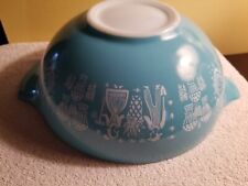 Pyrex Amish Butterprint 444 Cinderella 4 Qt Nesting Mixing Bowl Turquoise