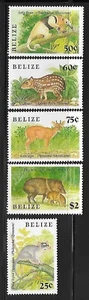 Belize 911-15 Animals Mint NH - Picture 1 of 1
