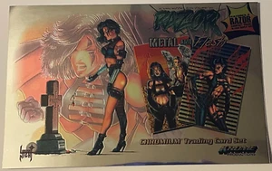 Tarjeta promocional jumbo RAZOR 2 1996 METAL Y CARNE CROMO CROME PRODUCTIONS SANDOVA - Imagen 1 de 2