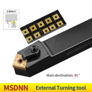 SNMG120408 SNMG432 carbide insert + MSDNN2020K12 Lathe Index Turn Tool Holders - Picture 1 of 7