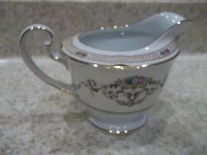 Noritake Berwick Creamer Brown Border Decor Floral Yellow Scrolls 1950-1951 - Picture 1 of 3