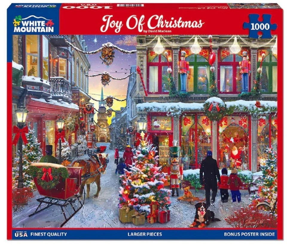 White Mountain 1000 Piece Jigsaw Puzzle - Joy Of Christmas - image 1 of 1