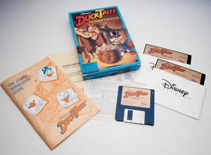 DISNEY'S DUCKTALES THE QUEST FOR GOLD IBM TANDY 3.5"/5.25" 1990 MINT COMPLETE - Picture 1 of 11