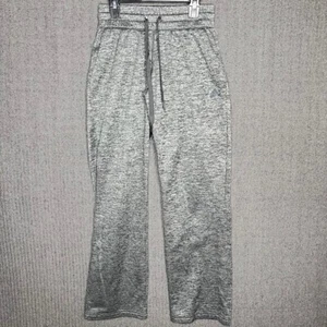 Adidas Sweatshirt Kids XS Gray Climawarm Waistband Straight Sport Athlesiure - Picture 1 of 9