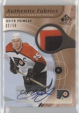 2005 SP Game Used Edition Authentic Fabrics /50 Keith Primeau #AAP-KP Patch Auto
