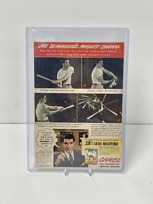 1942, Joe DiMaggio, "CAMEL Cigarettes" Ad (Scarce) Yankees HTF Free Shipping - Image 1 of 4