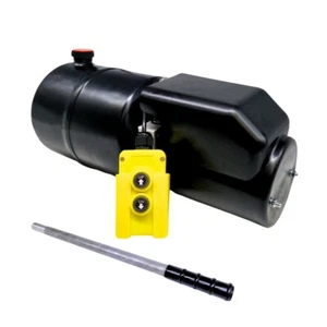 Paquete de energía hidráulica de acción simple Flowfit 12VDC tanque de acero de 1,6 kW + bomba manual - Imagen 1 de 8