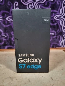 Genuine Samsung Galaxy S7 Edge - 32GB Black Onyx - *BOX ONLY* - Picture 1 of 4