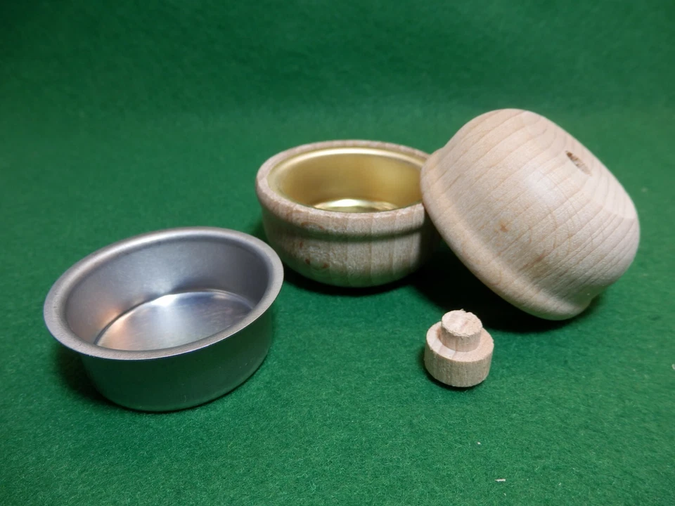 Teelichthalter Holztülle Ø 40mm Messingtülle Lichtertülle Pyramide umrüsten#68 - Bild 1 von 1