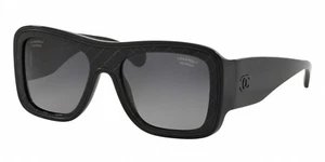 CHANEL CH5395 Black Shield Sunglasses Polarized NEW IN BOX - Picture 1 of 5