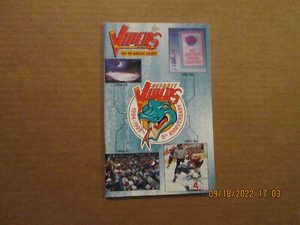 IHL Detroit Vipers Vintage Defunct 98-99 5Th Anniversary Team Logo Media Guide