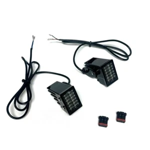 Custom Dynamics Rear Strut Mount Turn Signals Harley M8 Softail Black LED Smoke - Picture 1 of 4
