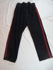 Vintage British army ceremonial dress trousers pants parade wool black burgundy