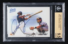 1995 Best Auto Andruw Jones BGS 9.5 GEM MINT Rookie Auto RC