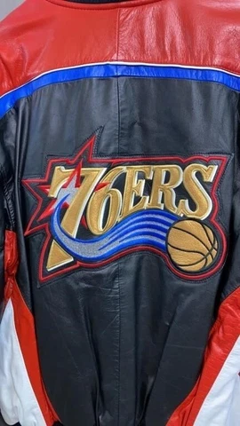 NBA Philadelphia 76ers G-III Jacket Carl Banks With Tags Sz Medium Vintage Cover