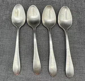 Reed & Barton Kolonie Teelöffel Versilbert Besteck 6 1/8" 4er Set Vintage 1965 - Bild 1 von 10