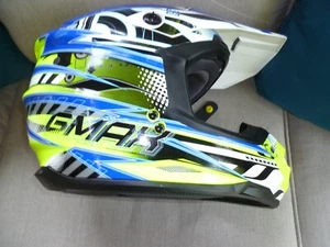 GMAX 76X Motorcycle  atv dirtbike Helmet with Visor Size XL 61-62cm lightly worn - Bild 1 von 9