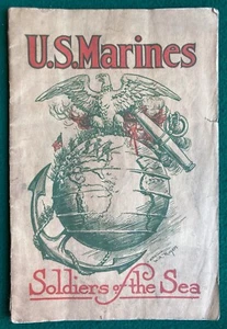 Rare Eighth Edition USMC Recruiting Booklet WW1 1918 WWI Marine Corps World War - Picture 1 of 12