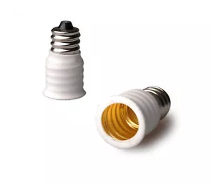 Edison Screw E12 CES To E14 SES Light Bulb Adapter Converter LED Holder - Picture 1 of 3
